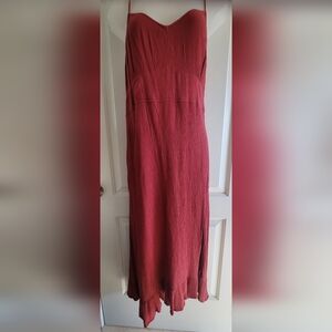 Abercrombie & Fitch Rustic Red Maxi Dress